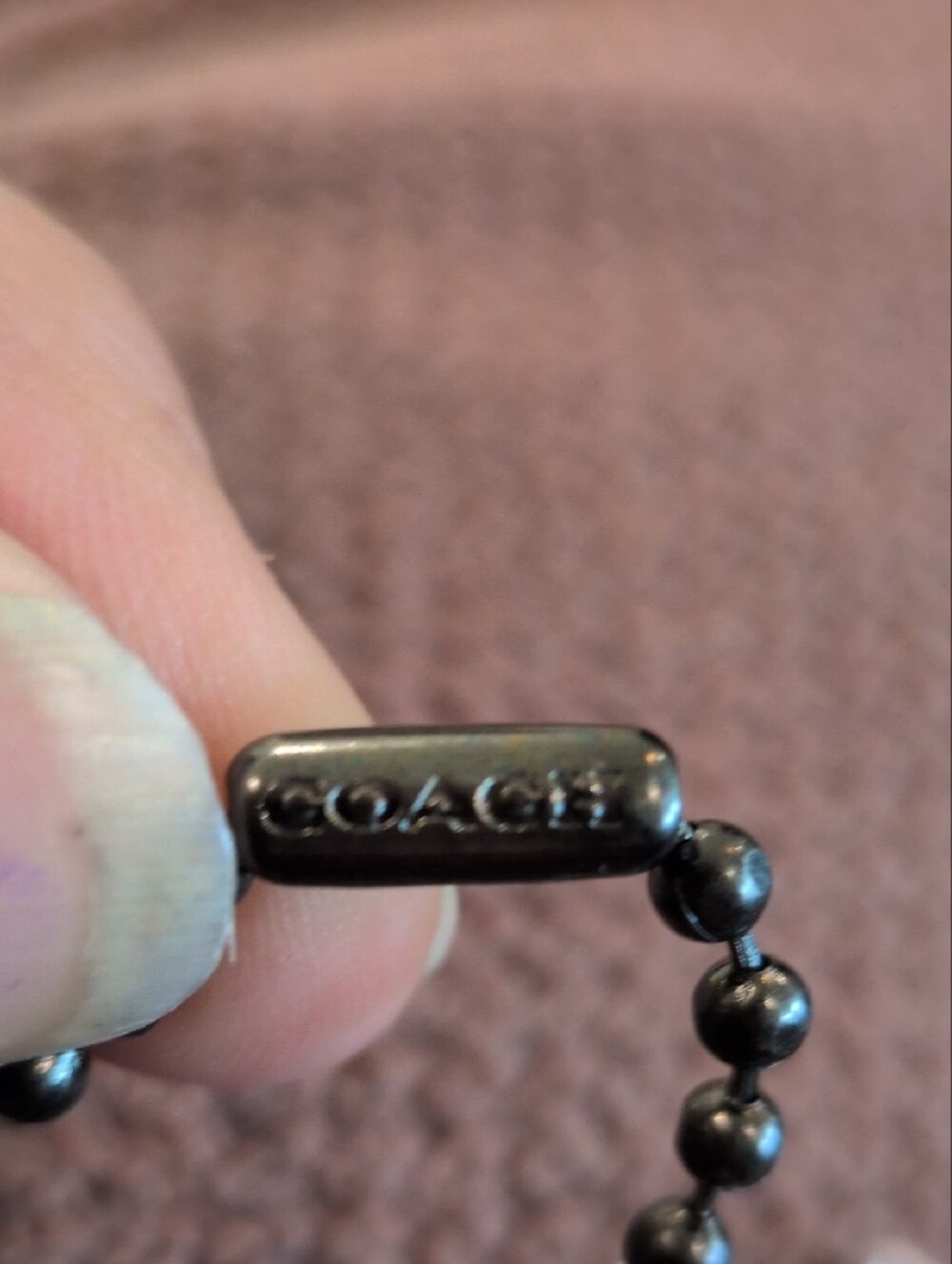 Coach x Disney Mickey Mouse Leather Hang Tag Bag Charm Black Red - Picture 5 of 7